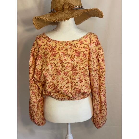 BOG Collective Long Sleeve Cropped Top - Size Large - Picture 5 of 15